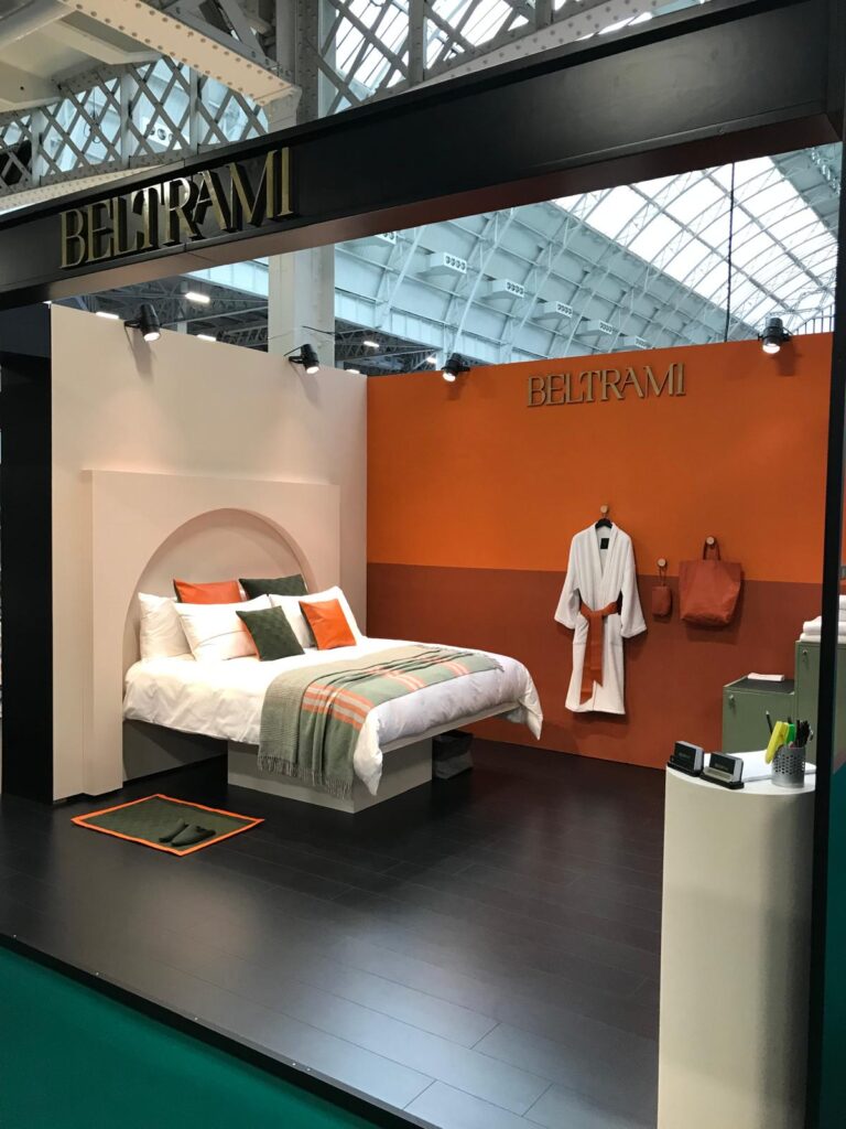 Beltrami stand at the Independent Hotel Show in London